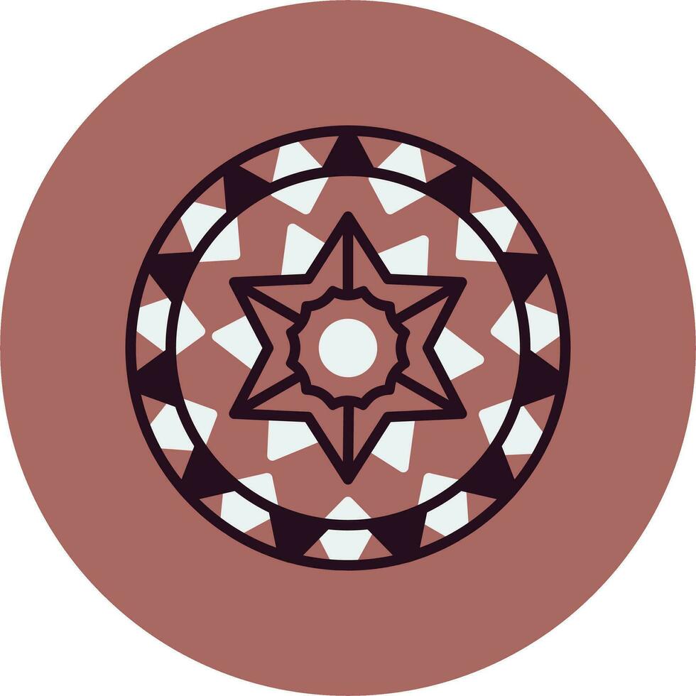 Mandala-Vektor-Symbol vektor