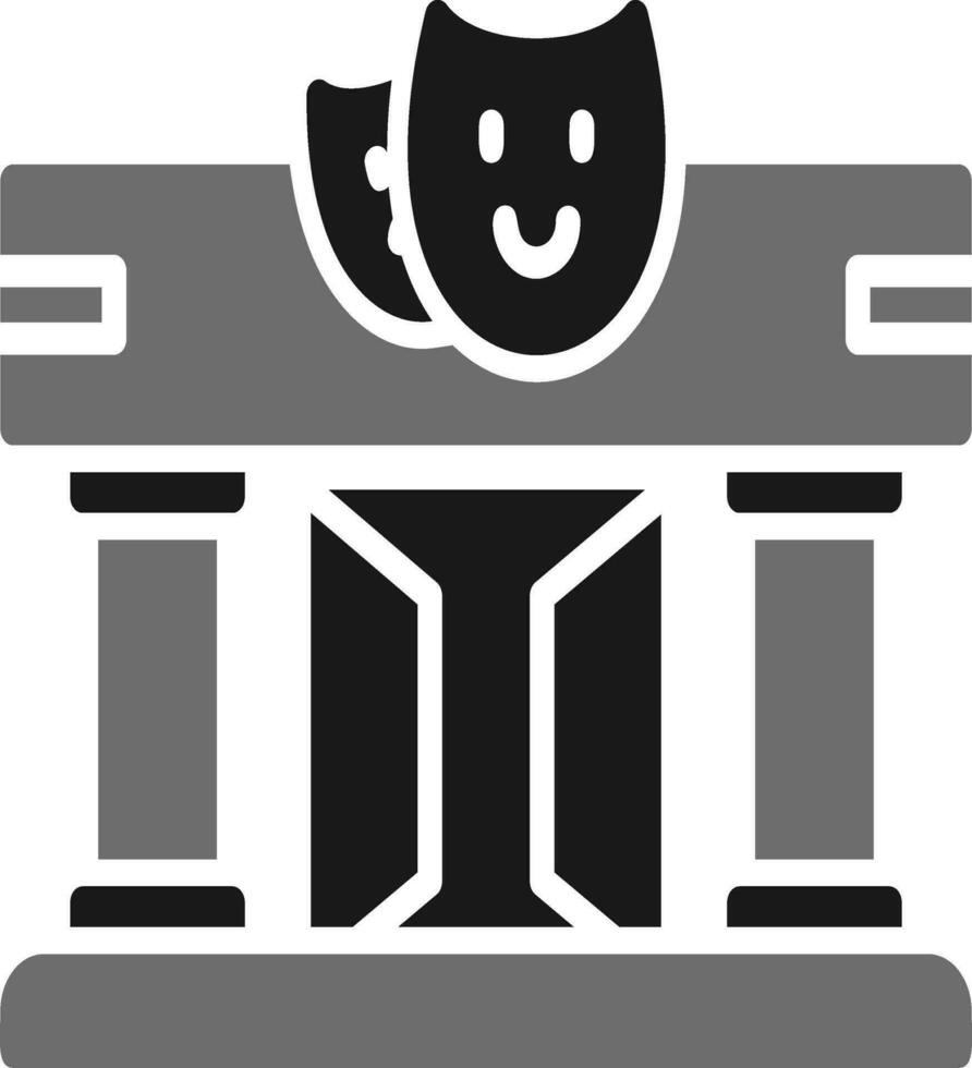 Theater-Vektor-Symbol vektor