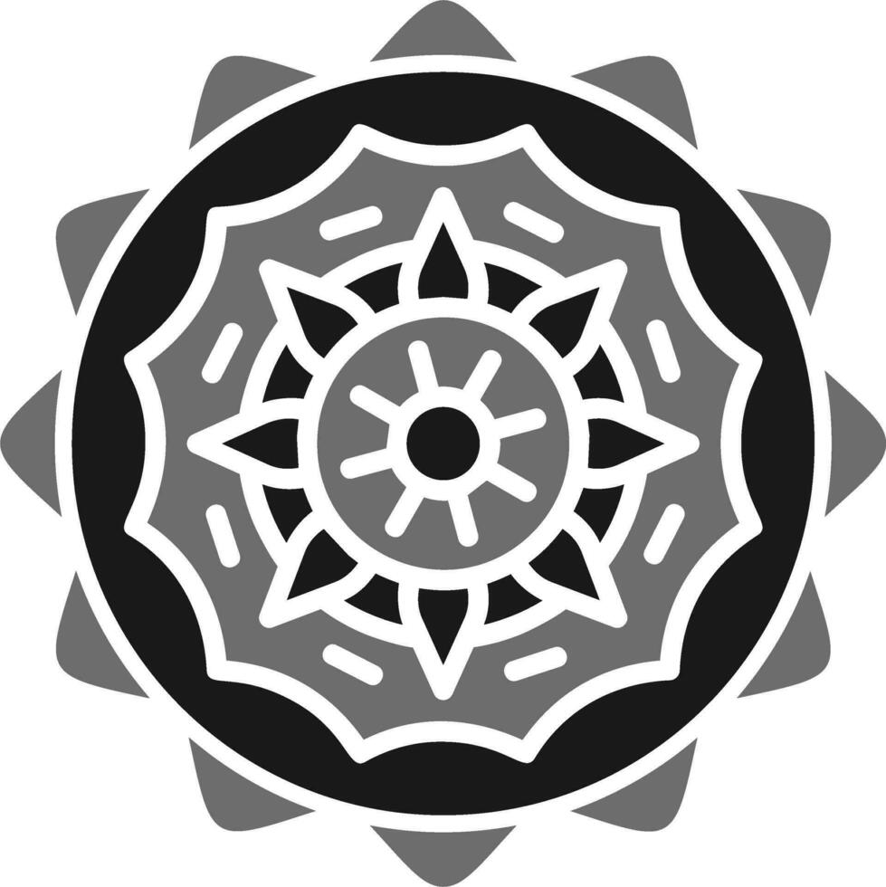 Mandala-Vektor-Symbol vektor