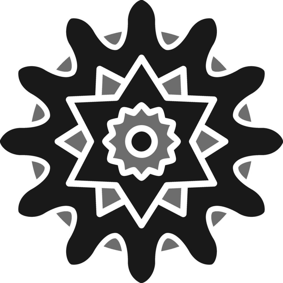 Mandala-Vektor-Symbol vektor