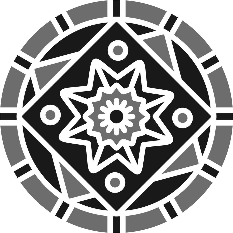 Mandala-Vektor-Symbol vektor