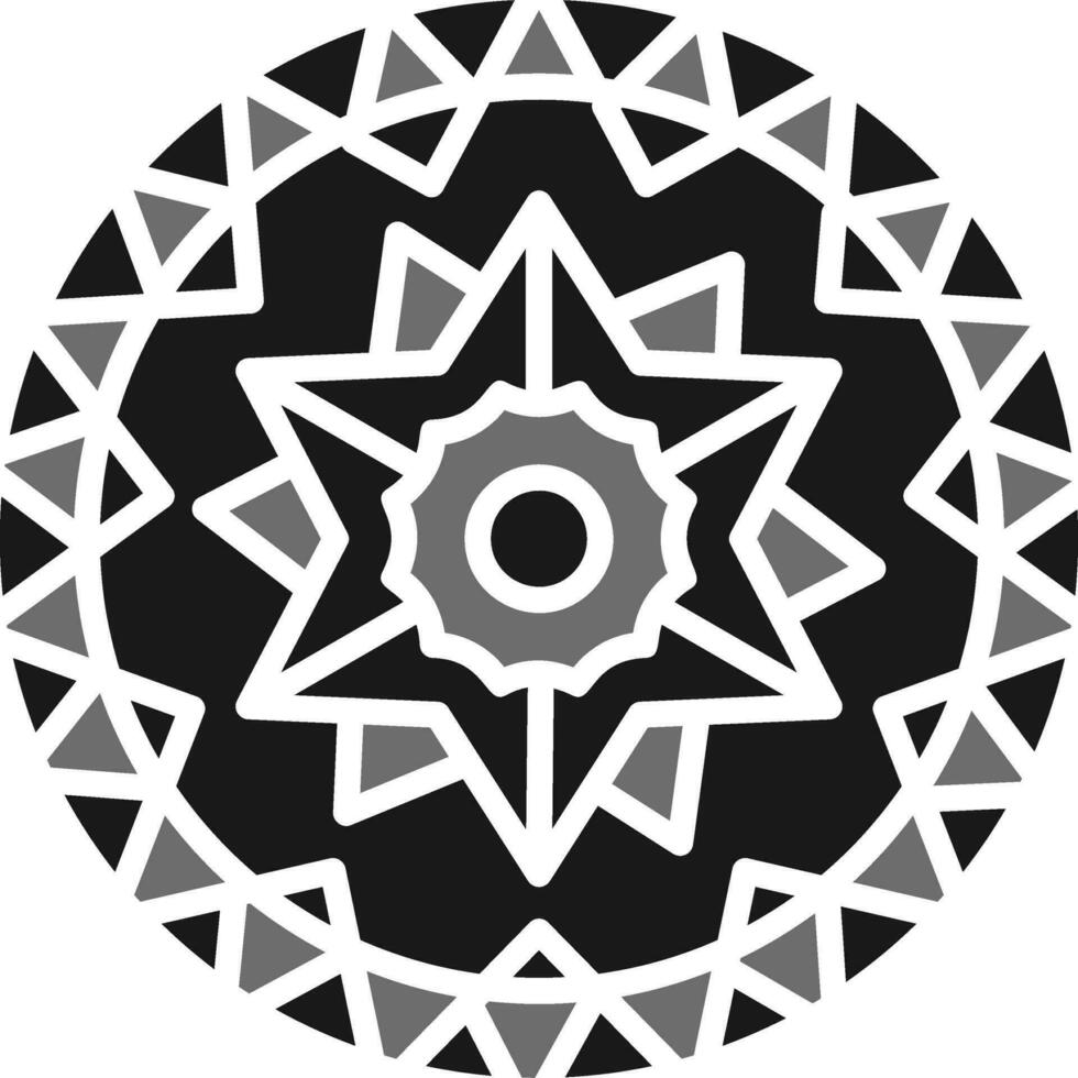 Mandala-Vektor-Symbol vektor