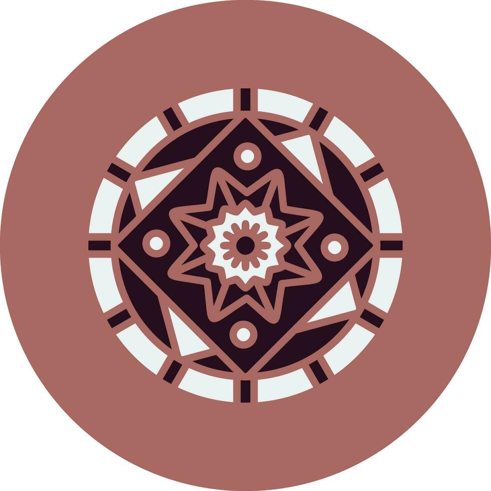 Mandala-Vektor-Symbol vektor