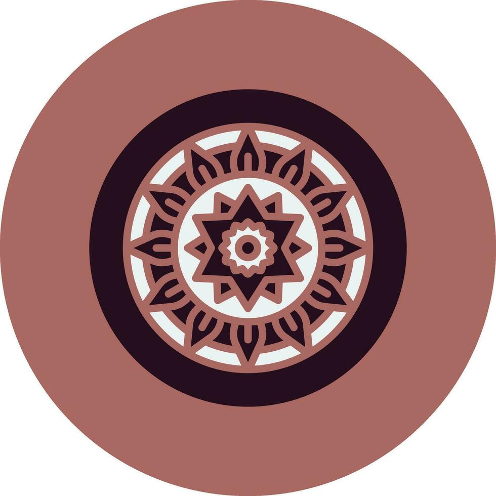 Mandala-Vektor-Symbol vektor