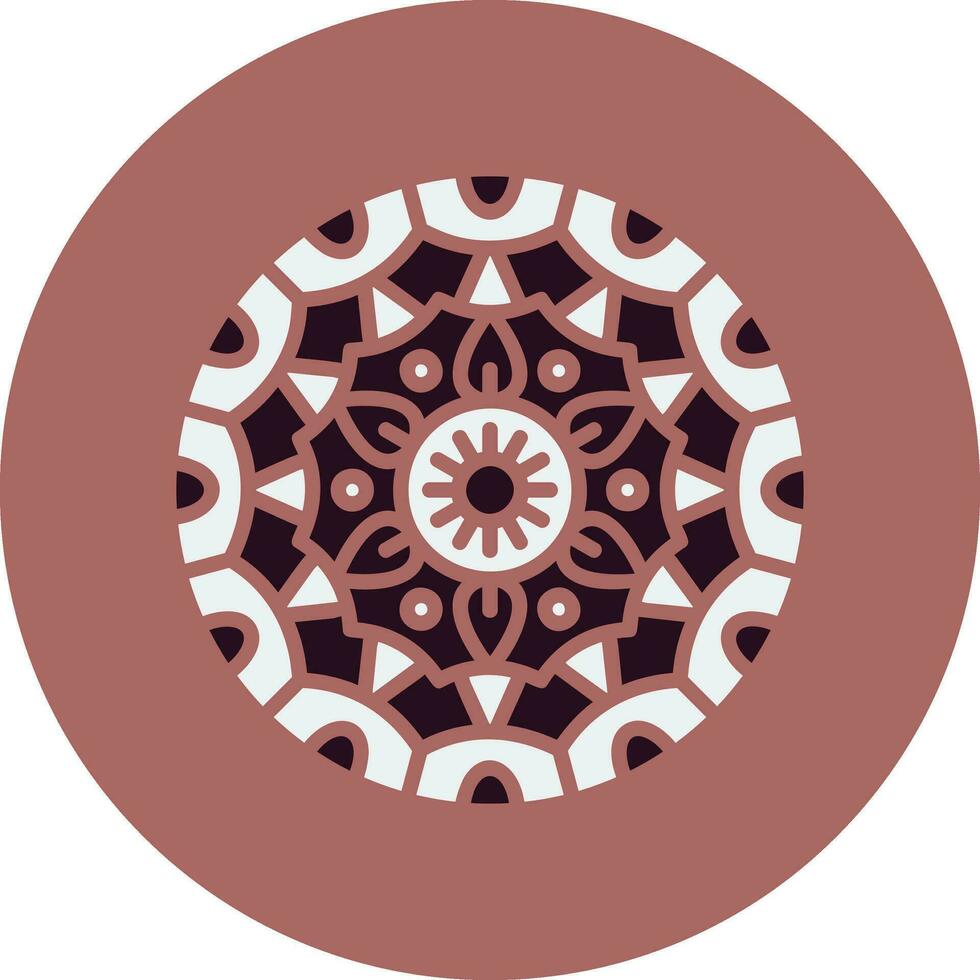 Mandala-Vektor-Symbol vektor