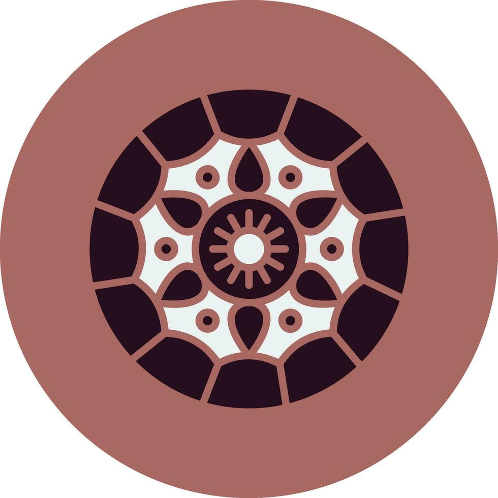 Mandala-Vektor-Symbol vektor