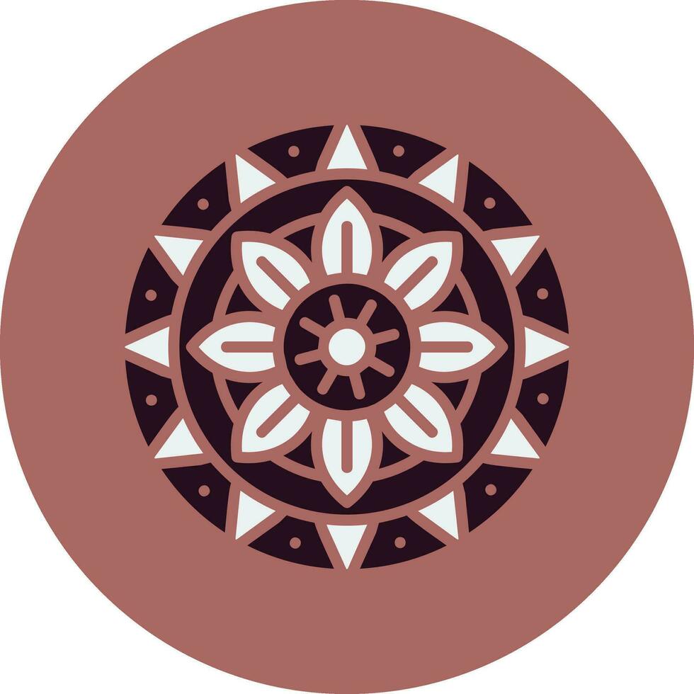 Mandala-Vektor-Symbol vektor