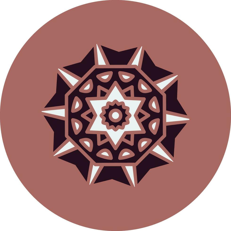 Mandala-Vektor-Symbol vektor