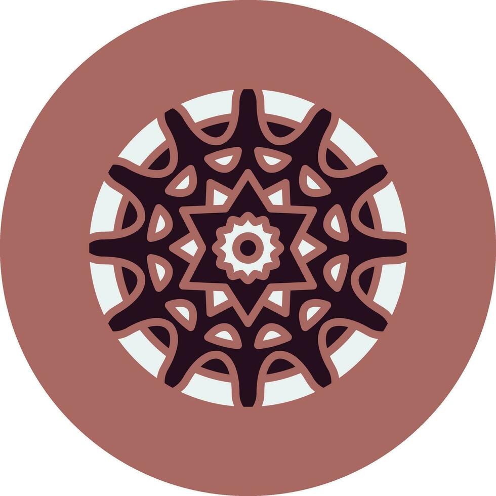 Mandala-Vektor-Symbol vektor