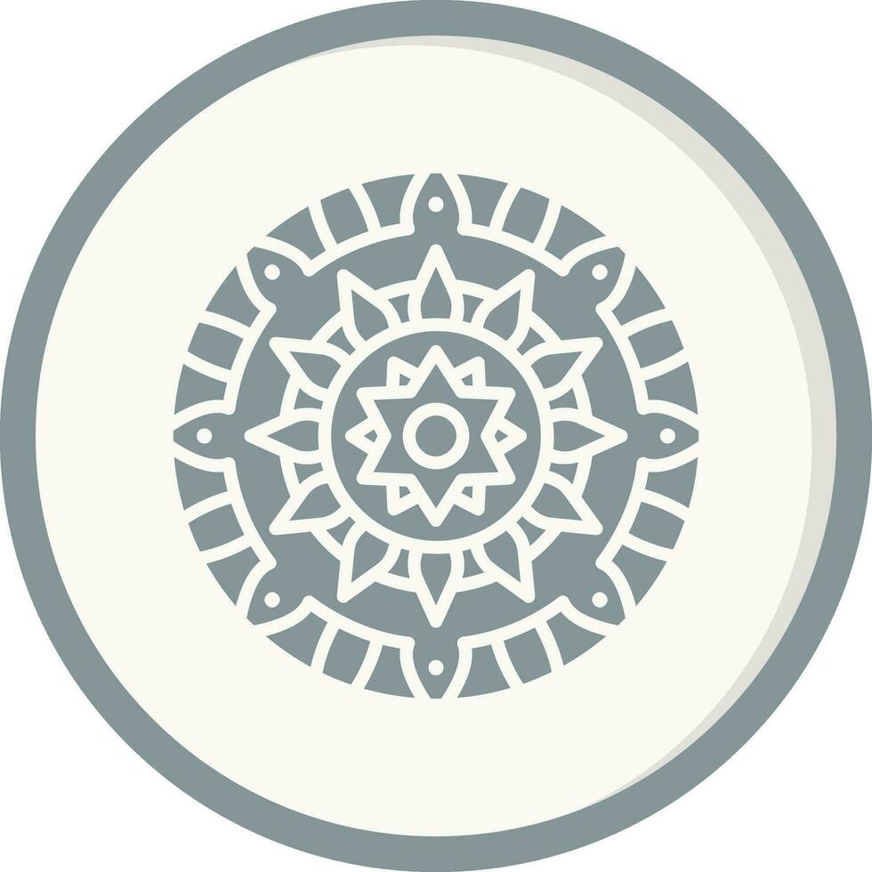 Mandala-Vektor-Symbol vektor