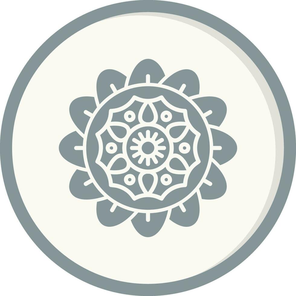 Mandala-Vektor-Symbol vektor