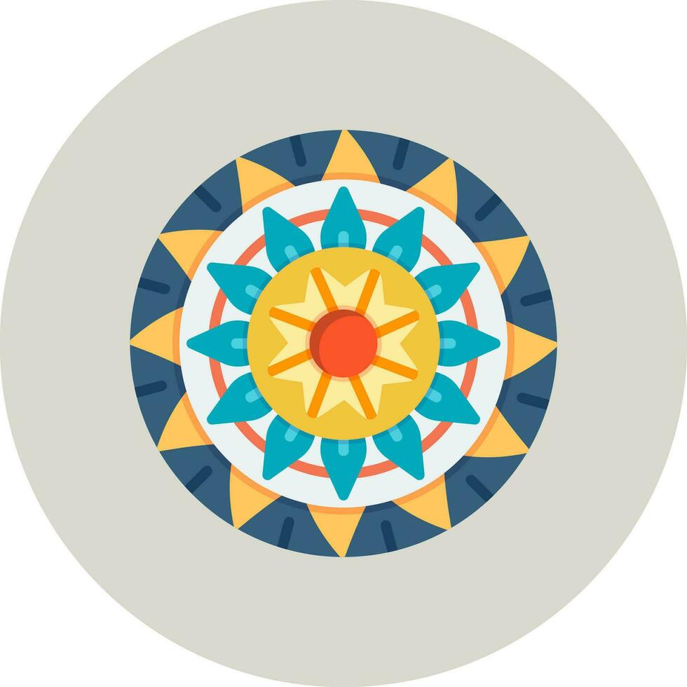 mandala vektor ikon