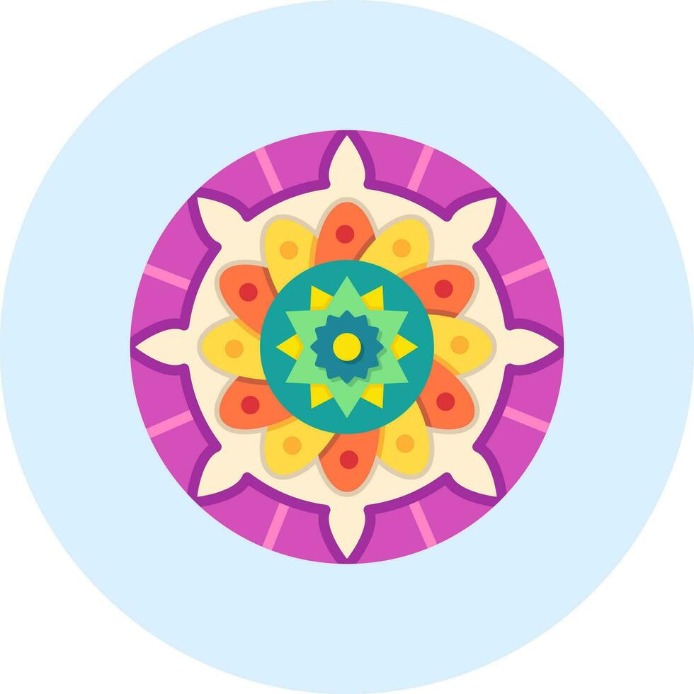 Mandala-Vektor-Symbol vektor