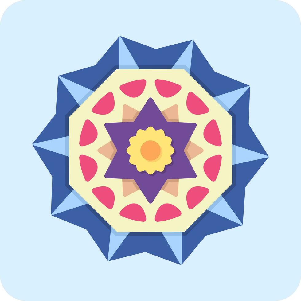 Mandala-Vektor-Symbol vektor