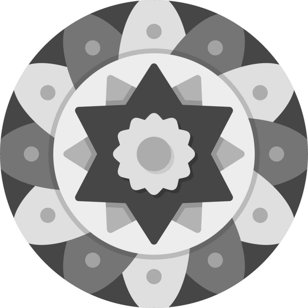 Mandala-Vektor-Symbol vektor