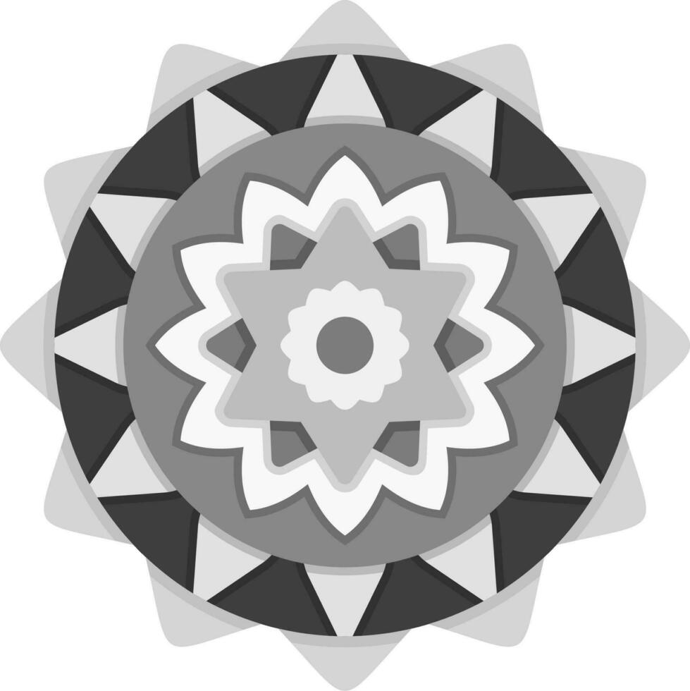 Mandala-Vektor-Symbol vektor