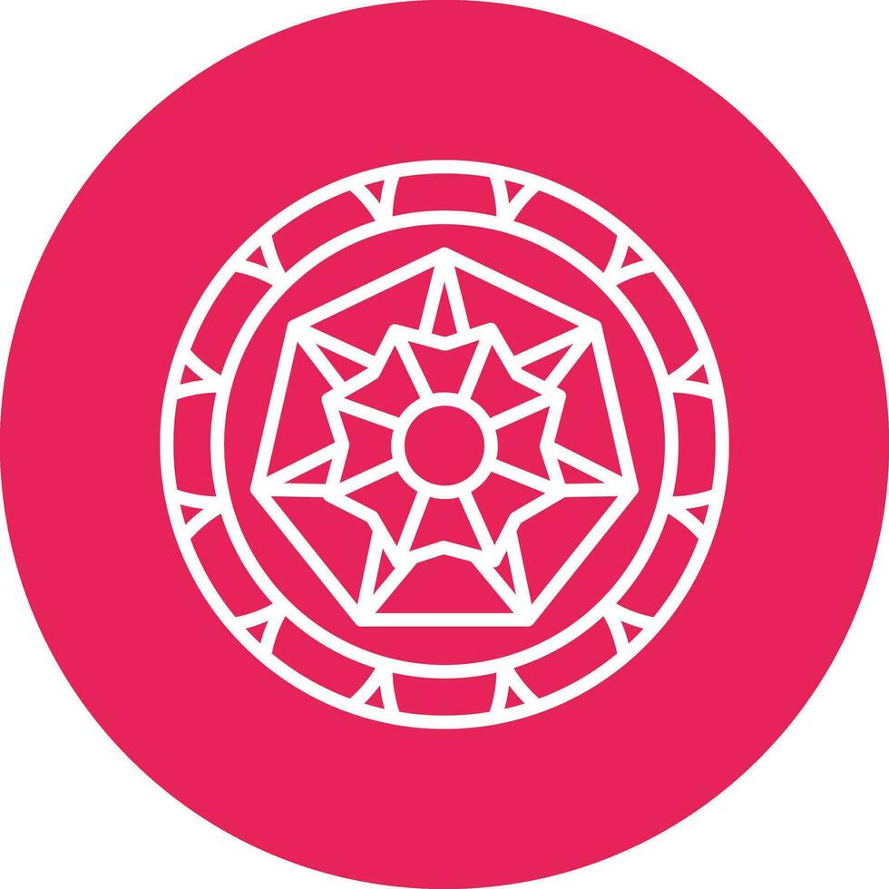 Mandala-Vektor-Symbol vektor