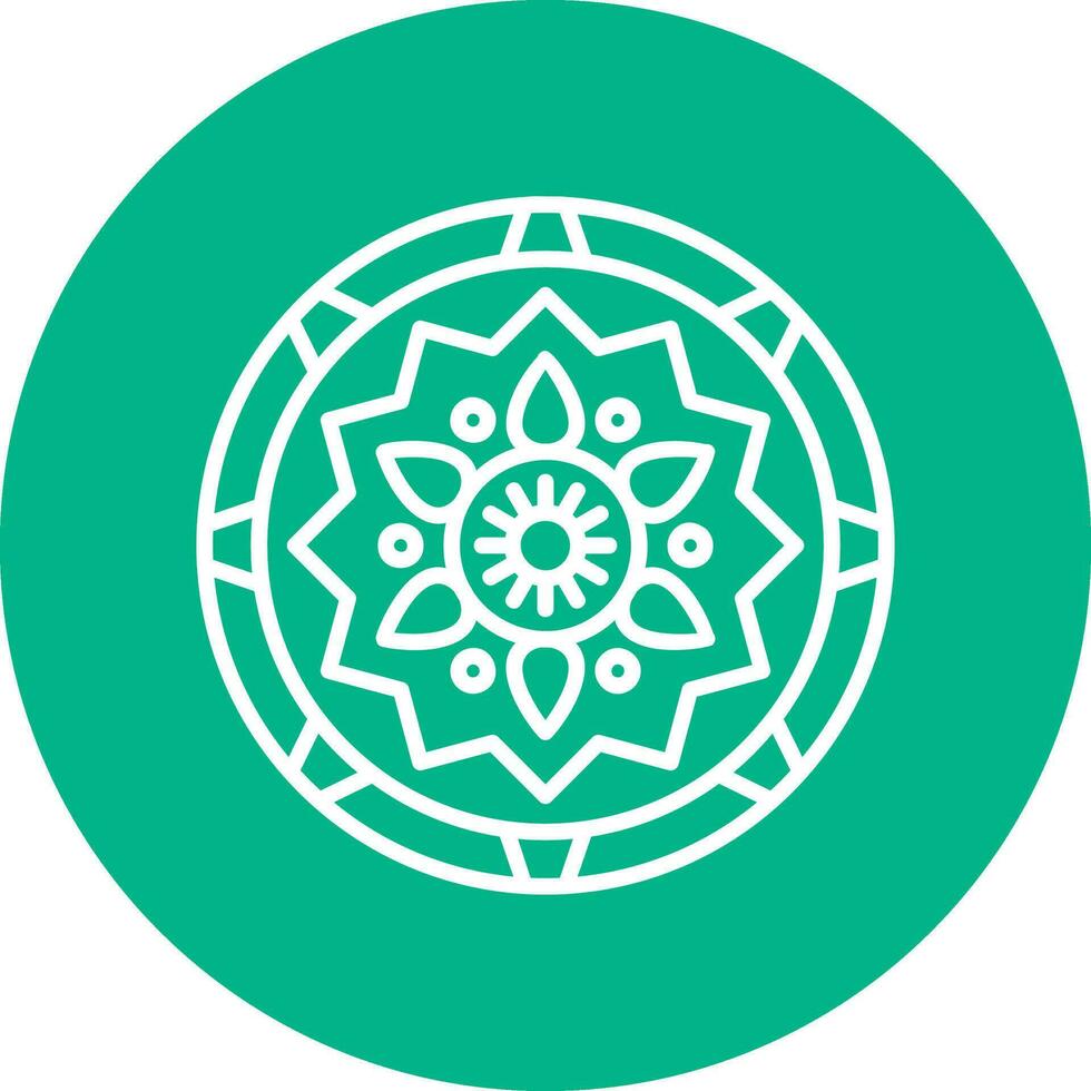 Mandala-Vektor-Symbol vektor