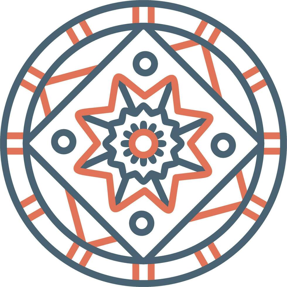 Mandala-Vektor-Symbol vektor