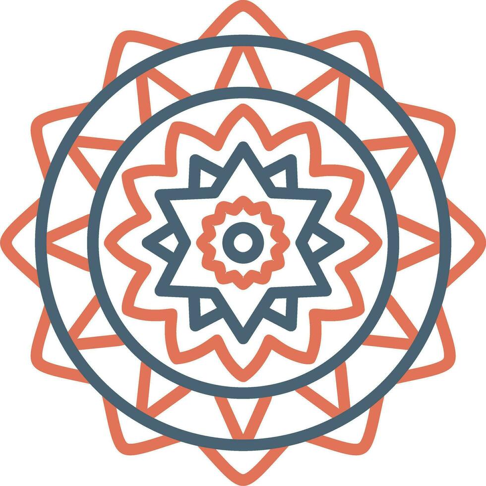 Mandala-Vektor-Symbol vektor