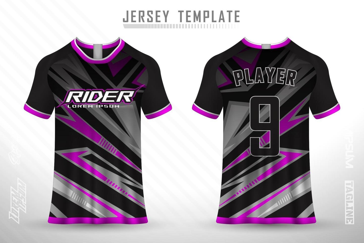 sport jersey och t-shirt mall sport jersey design vektor mockup.