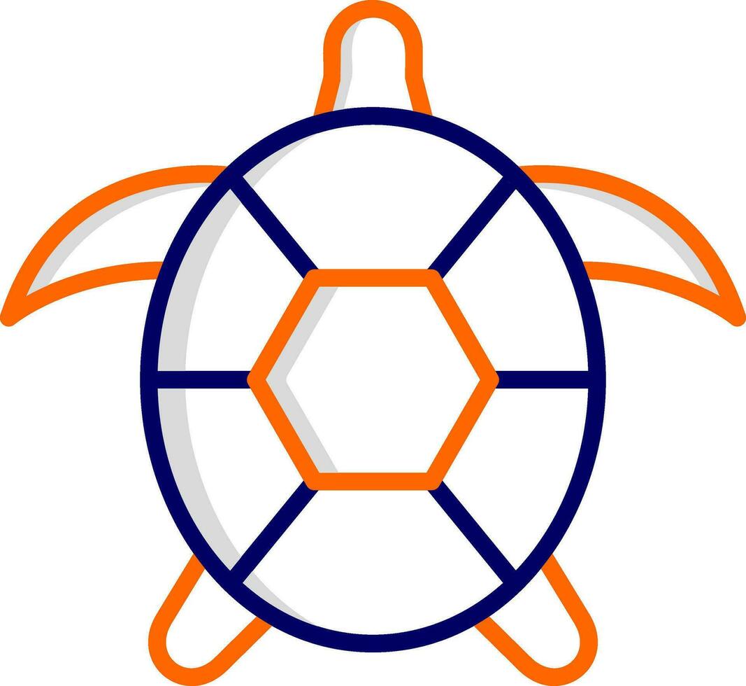 Symbol für Schildkrötenvektor vektor