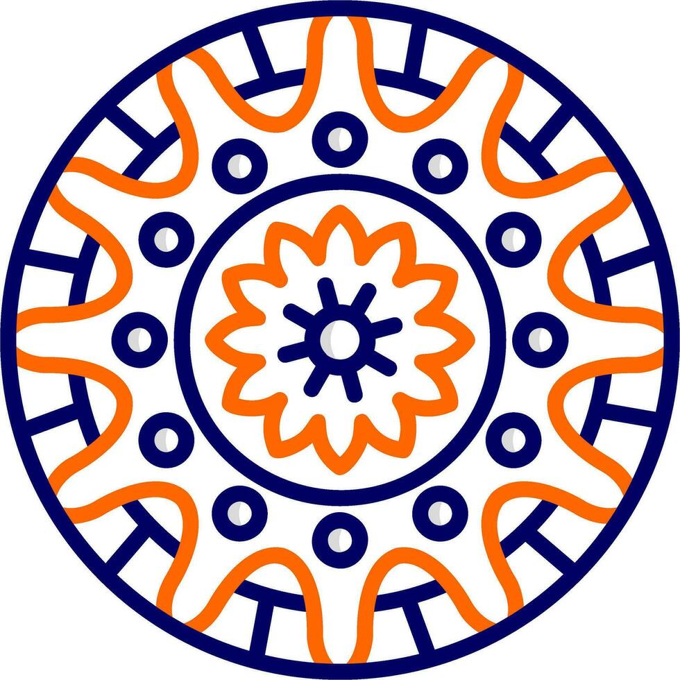 Mandala-Vektor-Symbol vektor