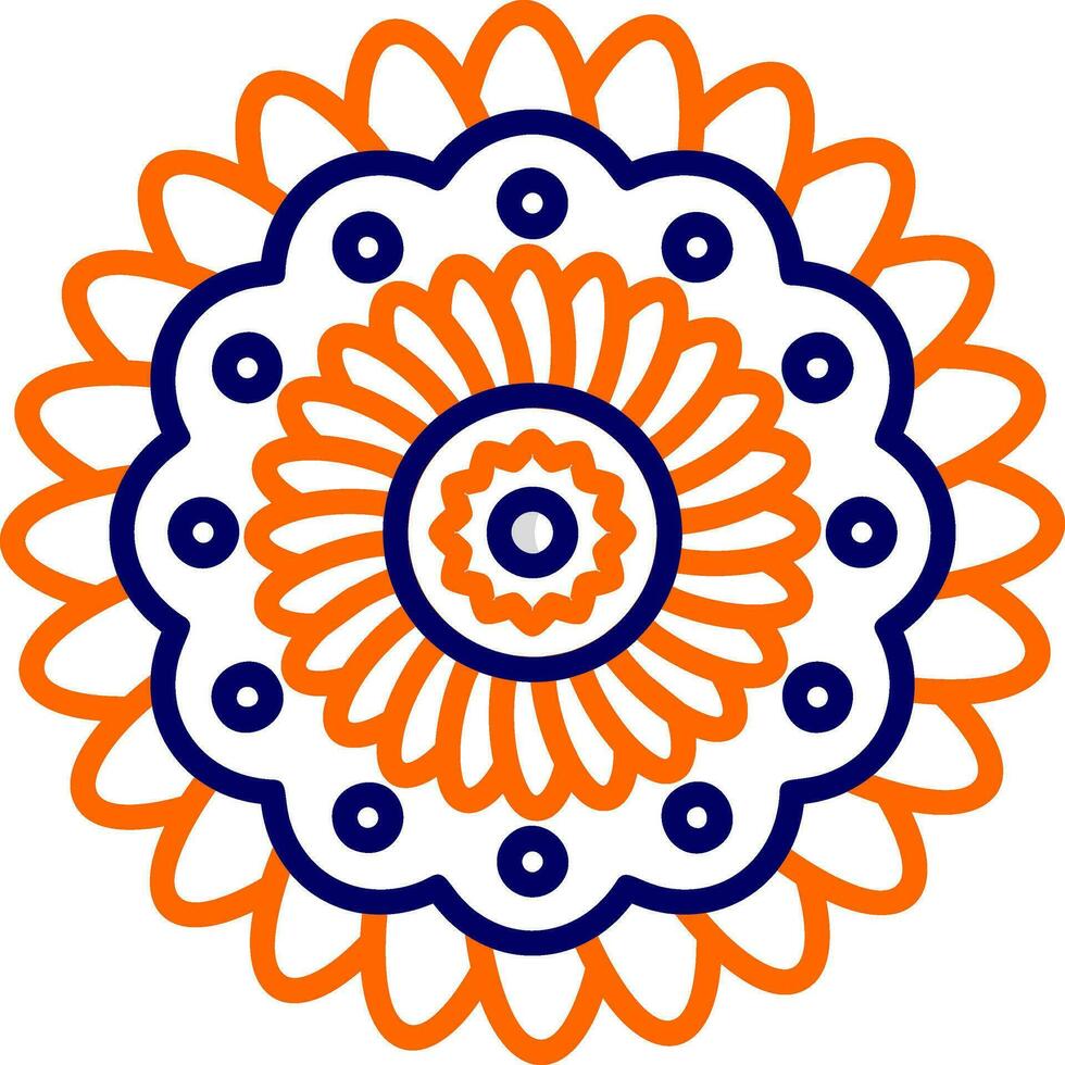 Mandala-Vektor-Symbol vektor