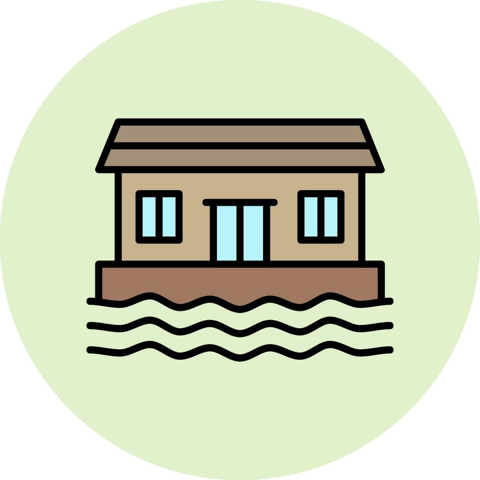 husbåt vektor ikon