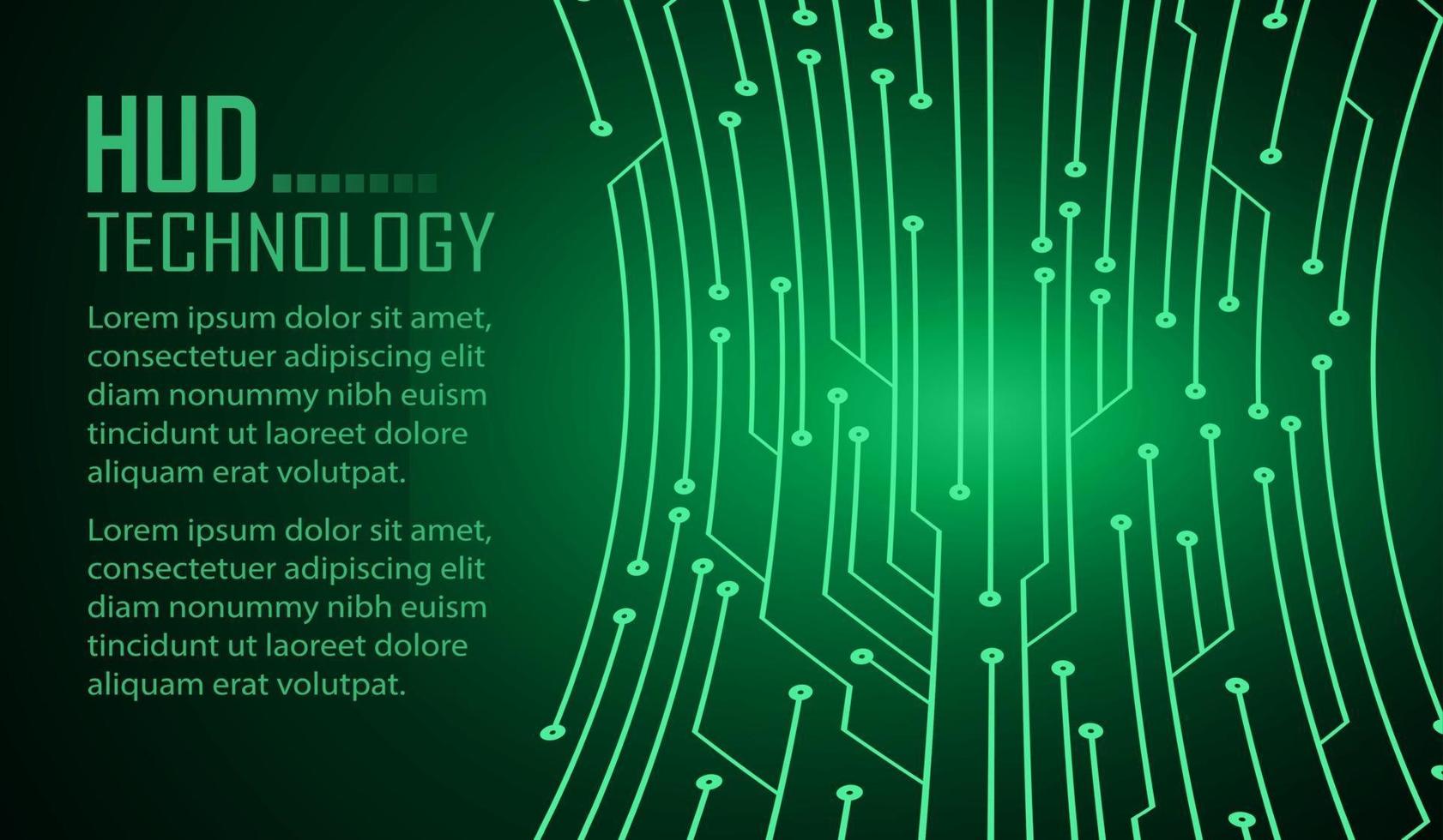 Cyber Circuit Future Technology Konzept Hintergrund vektor