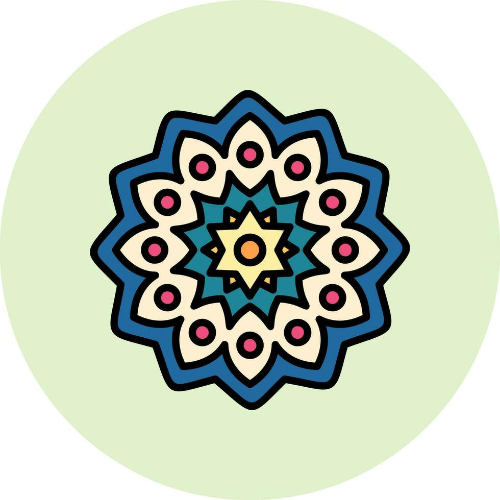 mandala vektor ikon