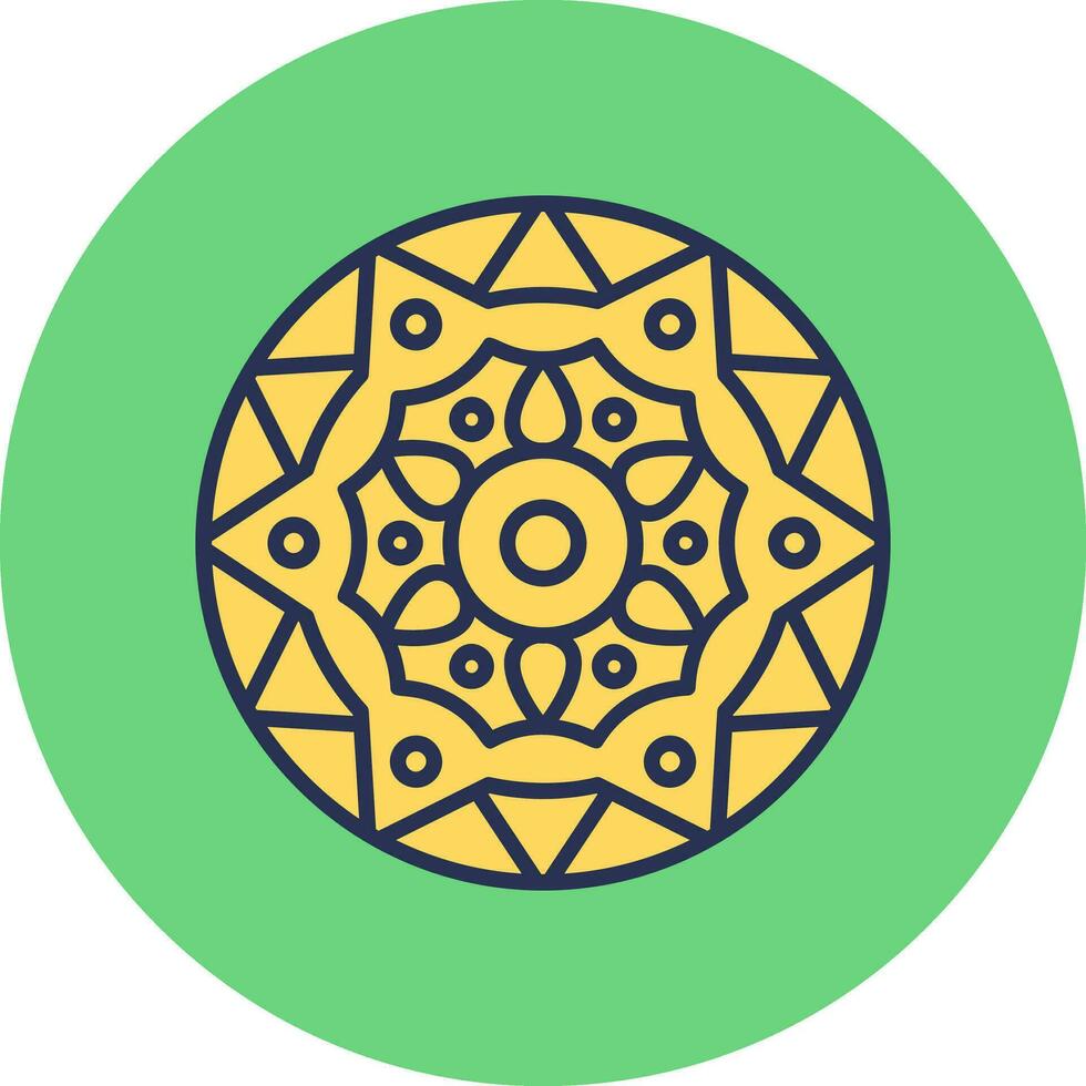 Mandala-Vektor-Symbol vektor