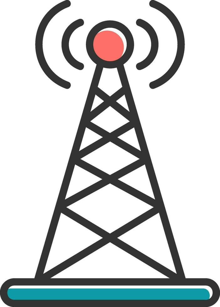 broadcast vektor ikon