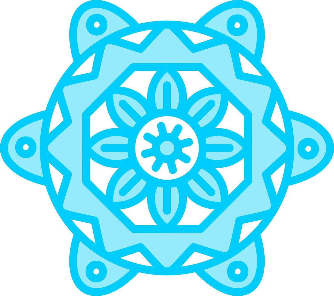 Mandala-Vektor-Symbol vektor