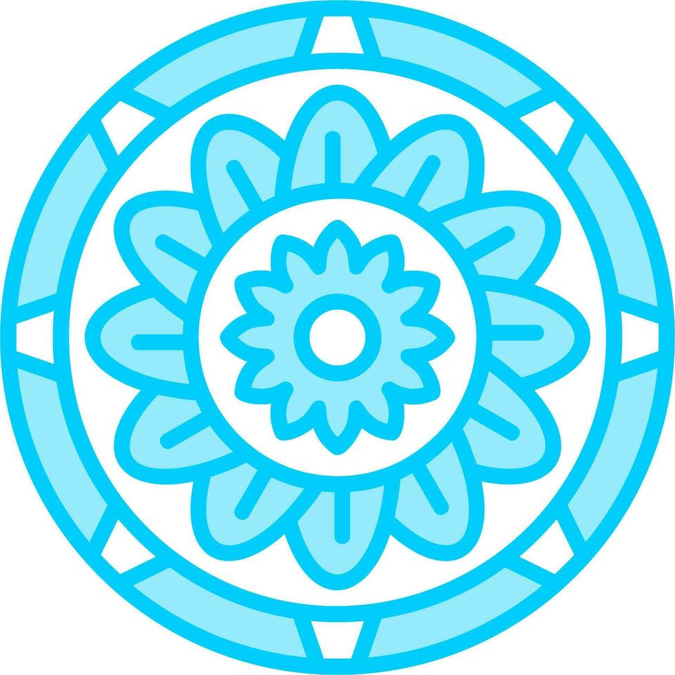 Mandala-Vektor-Symbol vektor