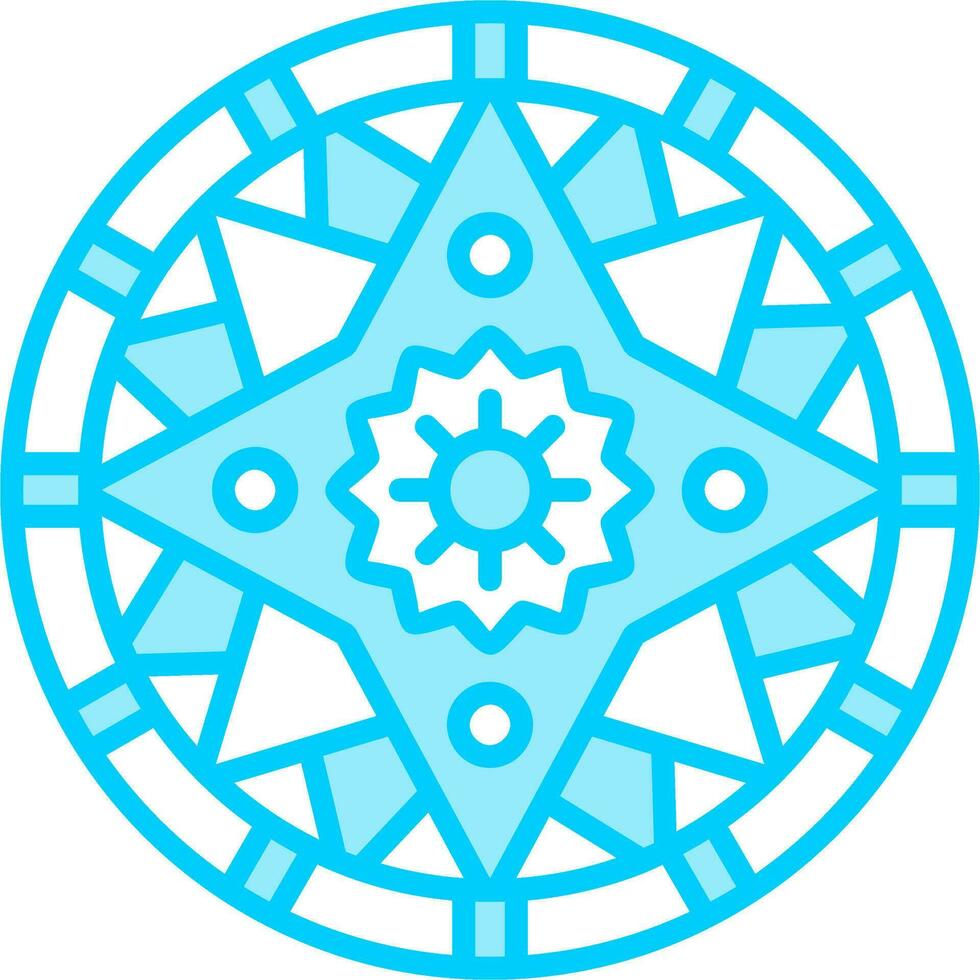 Mandala-Vektor-Symbol vektor