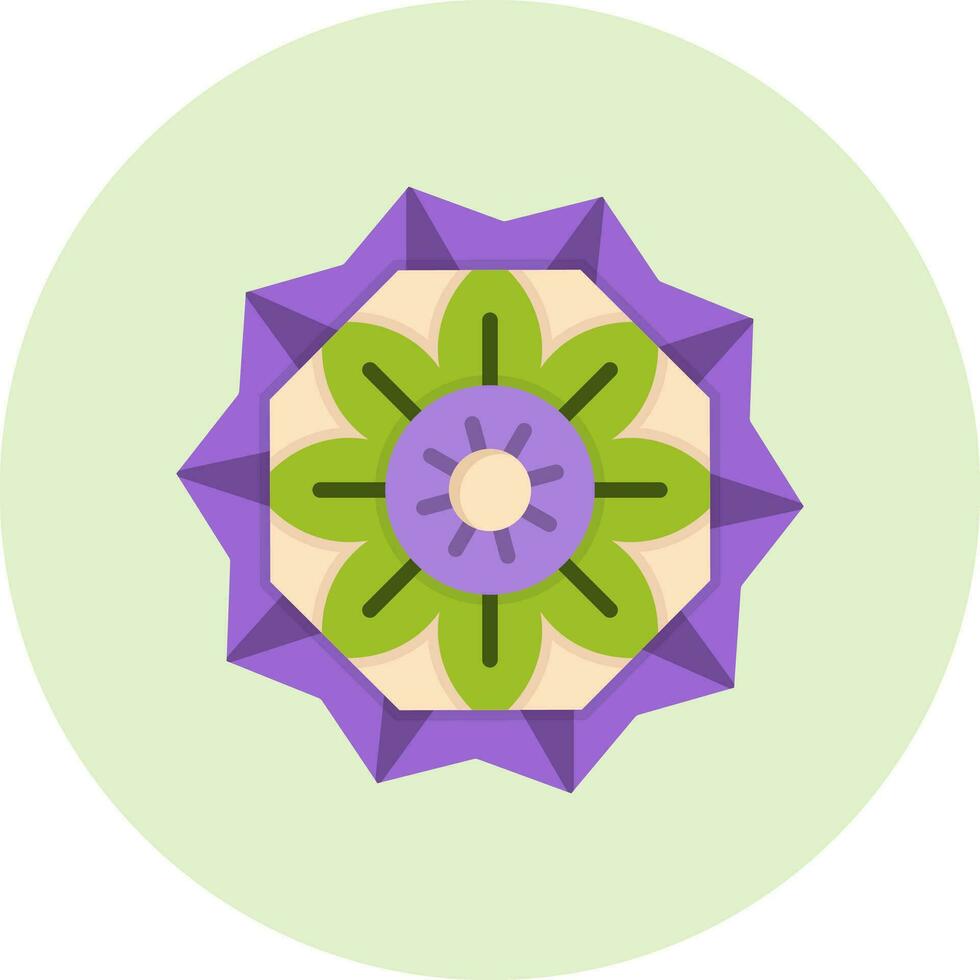 Mandala-Vektor-Symbol vektor