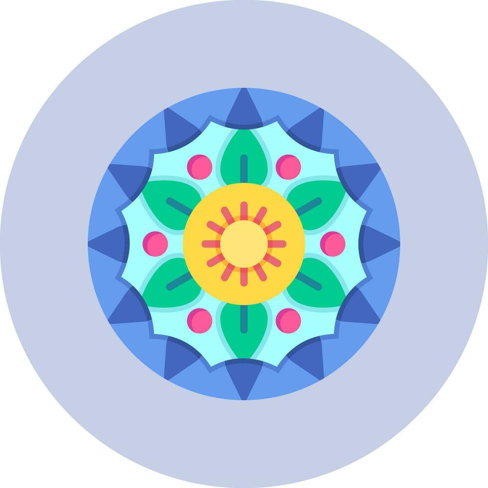 Mandala-Vektor-Symbol vektor