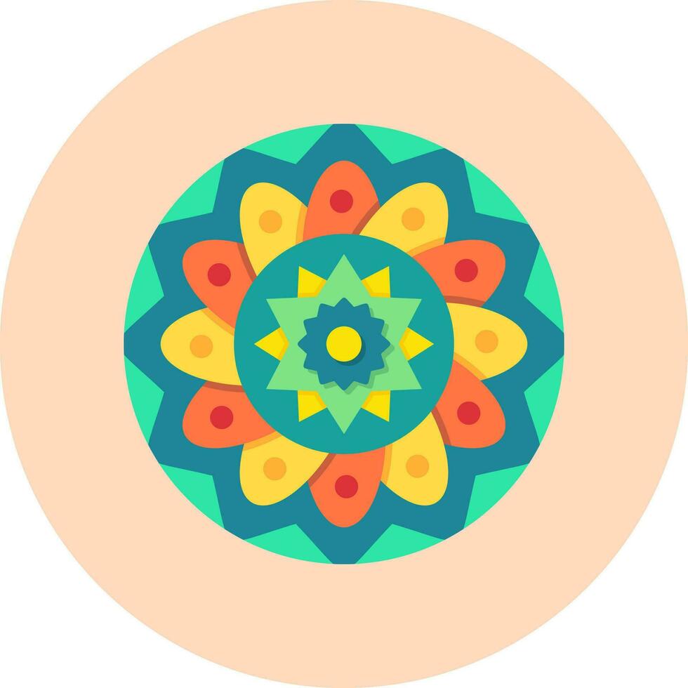 Mandala-Vektor-Symbol vektor