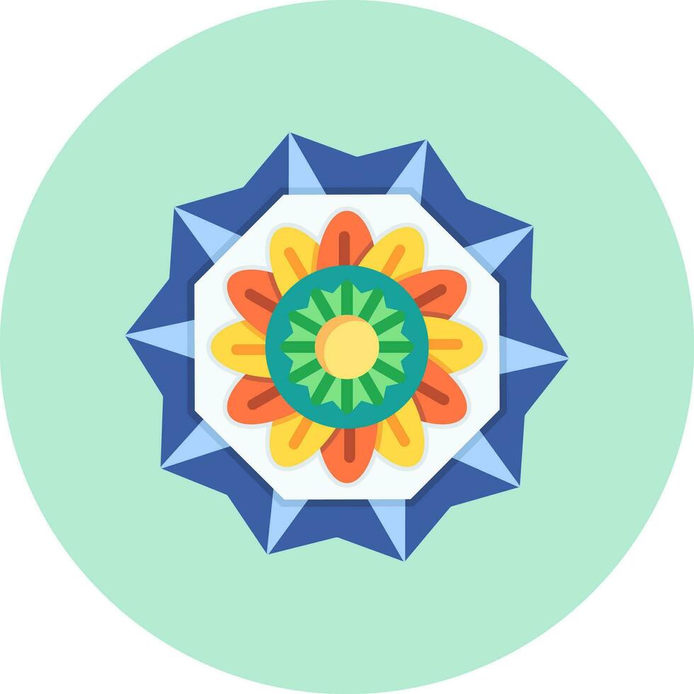 Mandala-Vektor-Symbol vektor