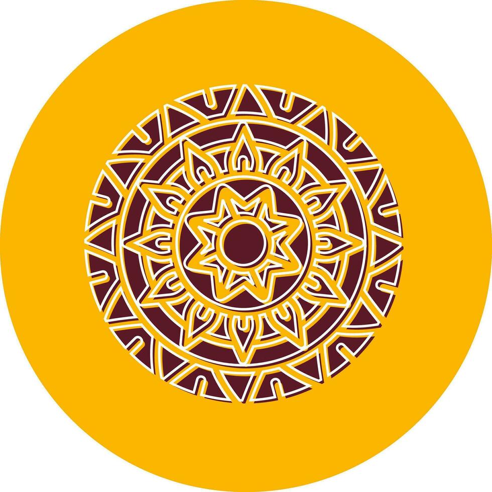 Mandala-Vektor-Symbol vektor