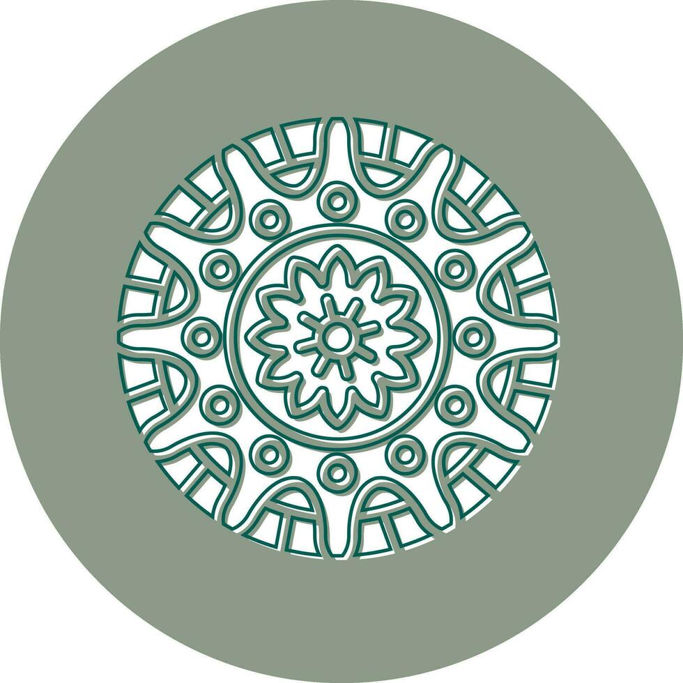 Mandala-Vektor-Symbol vektor