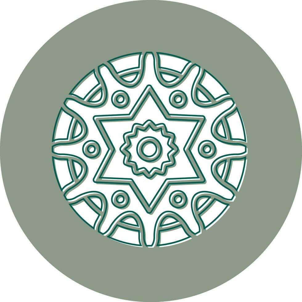 Mandala-Vektor-Symbol vektor