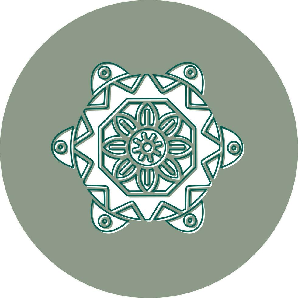 Mandala-Vektor-Symbol vektor