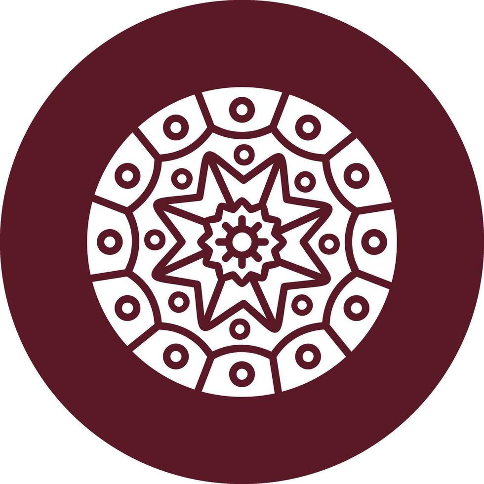 Mandala-Vektor-Symbol vektor