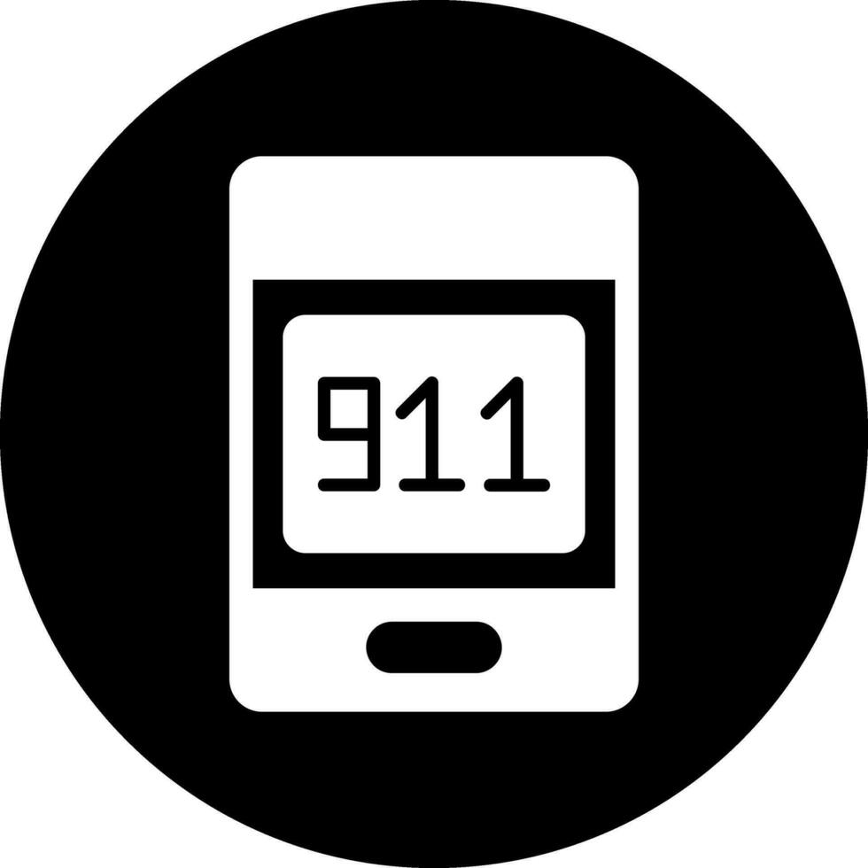 911 ring upp vektor ikon