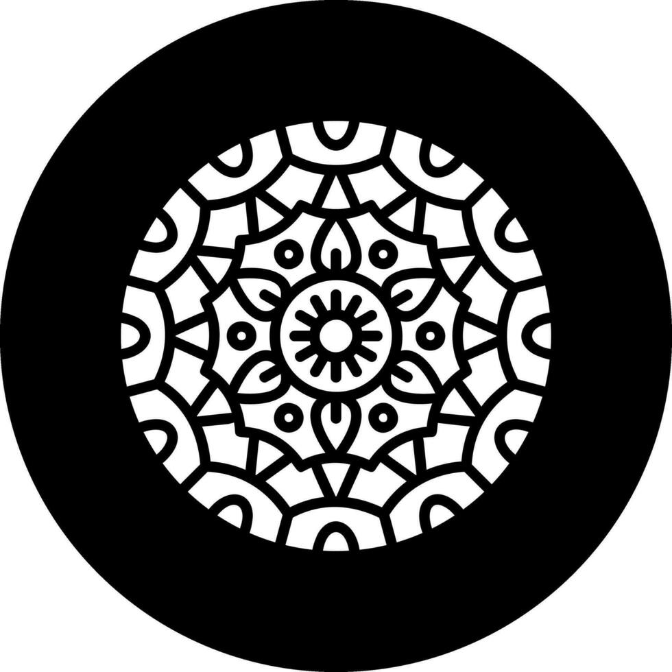 Mandala-Vektor-Symbol vektor