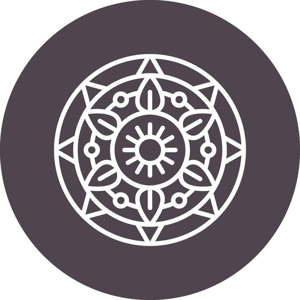 Mandala-Vektor-Symbol vektor