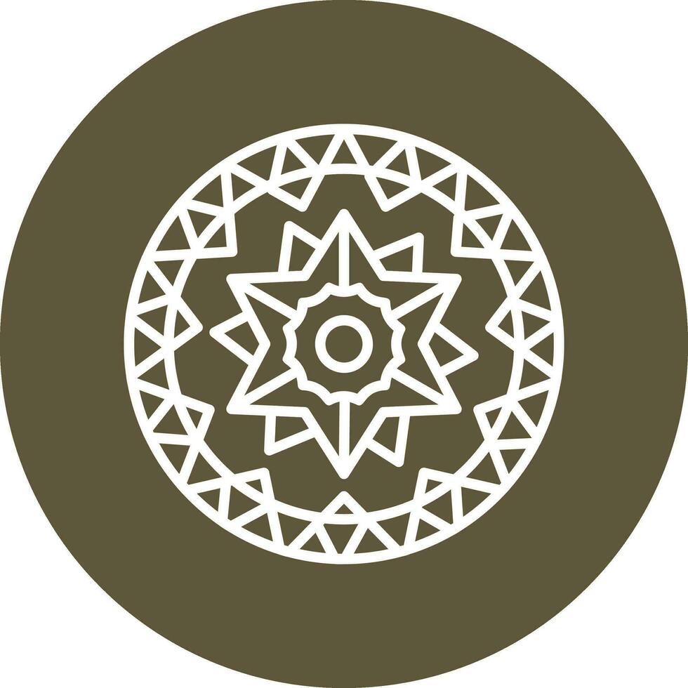 Mandala-Vektor-Symbol vektor