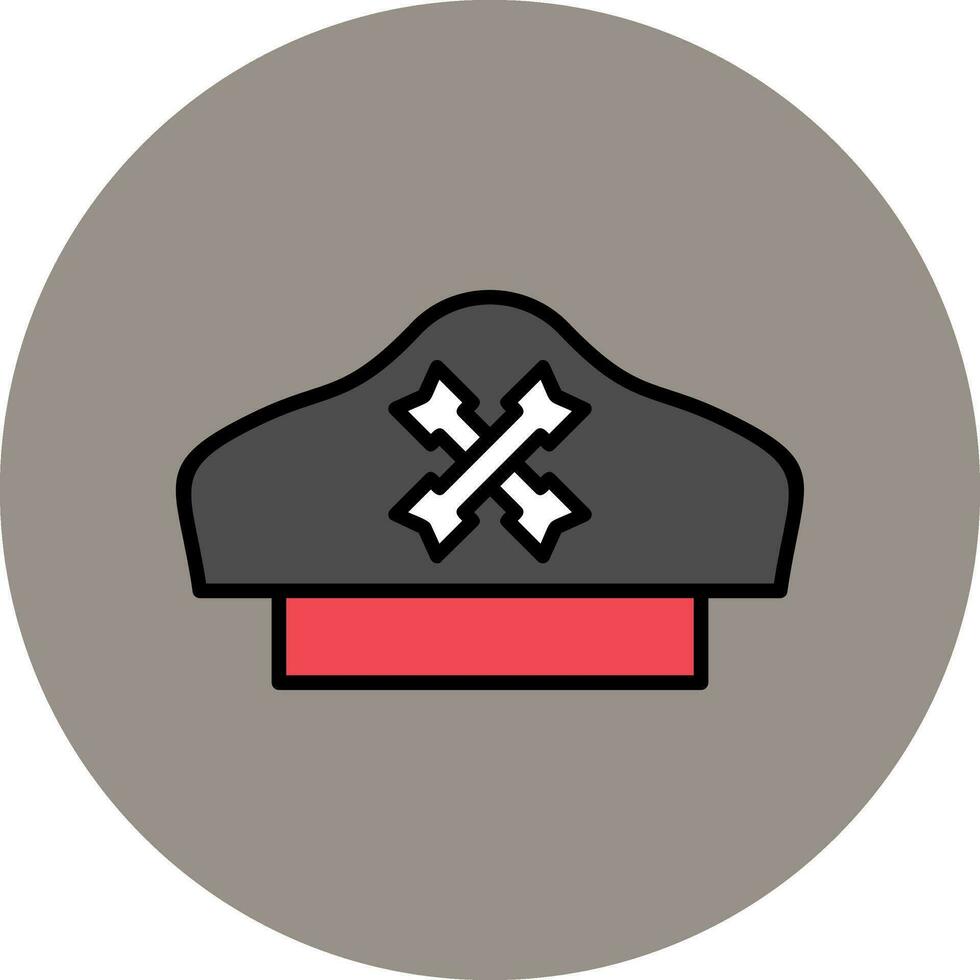 Piratenhut-Vektorsymbol vektor